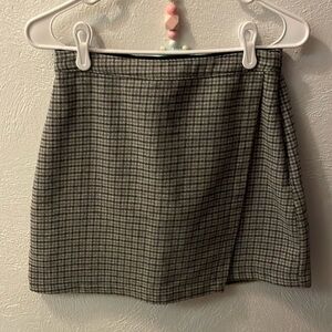 Plaid mini skirt